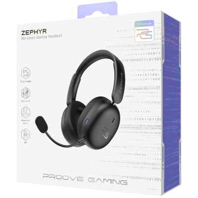 Купить Беспроводная игровая гарнитура Proove Gaming Zephyr (APP) 67121 - Ncase