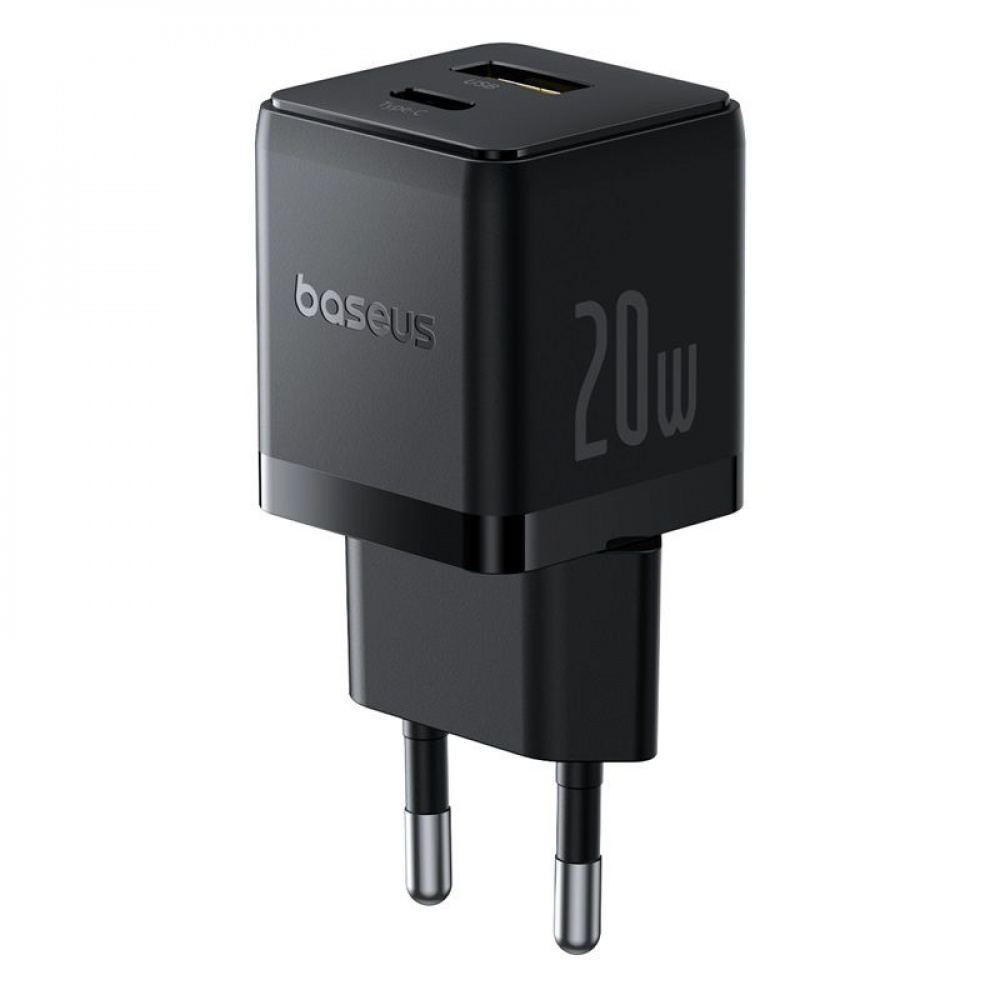 СЗУ Baseus Palm Fast Charger Type-C+USB 20W (With Cable Type-C to Type-C 60W 1m) - фото 2
