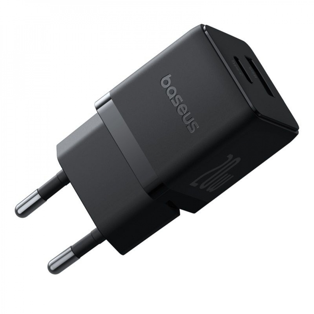 СЗУ Baseus Palm Fast Charger Type-C+USB 20W (With Cable Type-C to Type-C 60W 1m) - фото 5