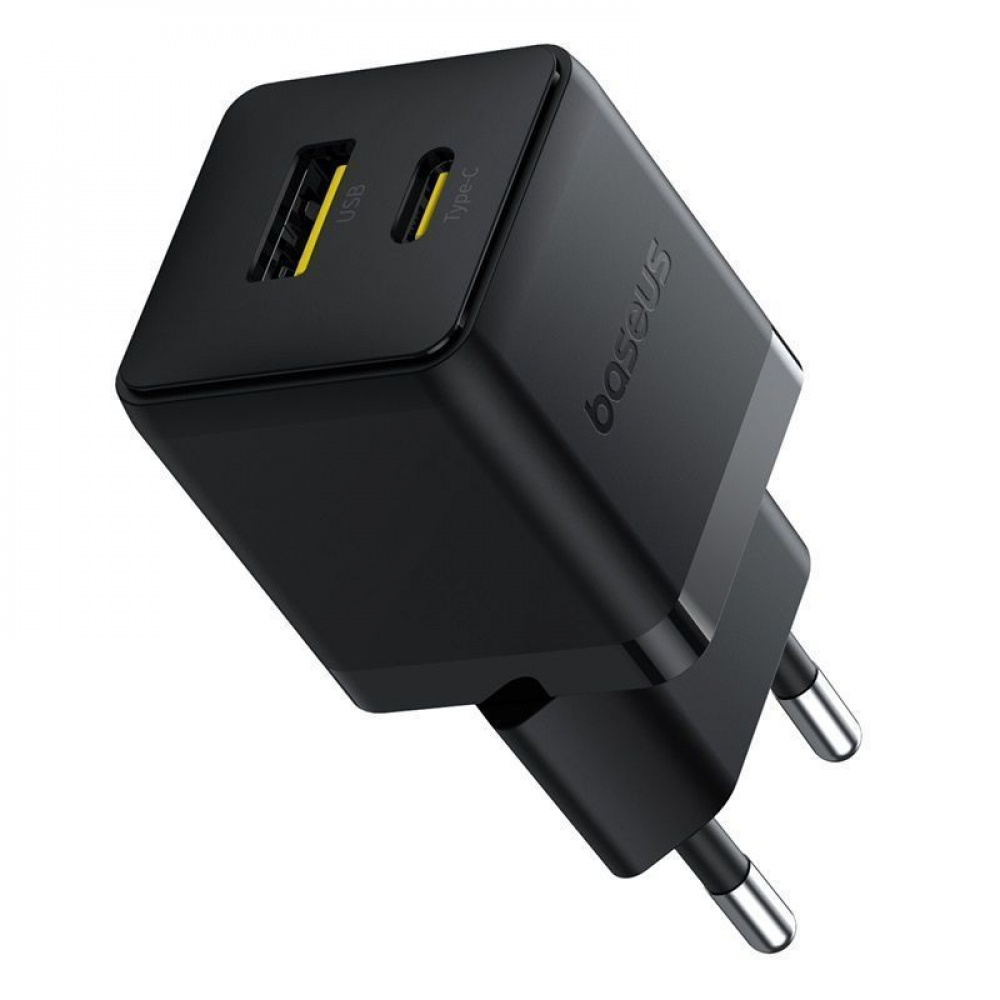 СЗУ Baseus Palm Fast Charger Type-C+USB 20W (With Cable Type-C to Type-C 60W 1m) - фото 6