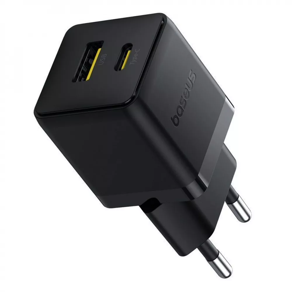 СЗУ Baseus Palm Fast Charger Type-C+USB 20W (With Cable Type-C to Type-C 60W 1m) - фото 6