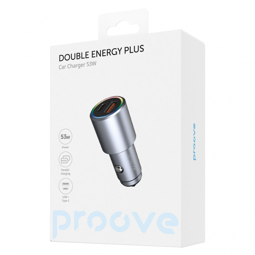 АЗП Proove Double Energy Plus 53W (USB + Type-C) — Придбати в Україні - фото 1