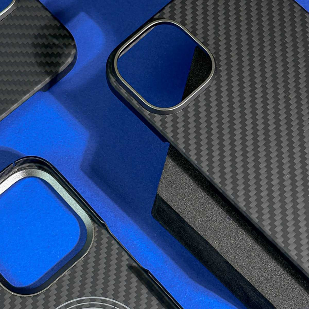 Чохол WAVE Premium Carbon Slim with Magnetic Ring iPhone 14 Pro Max — Придбати в Україні - фото 1