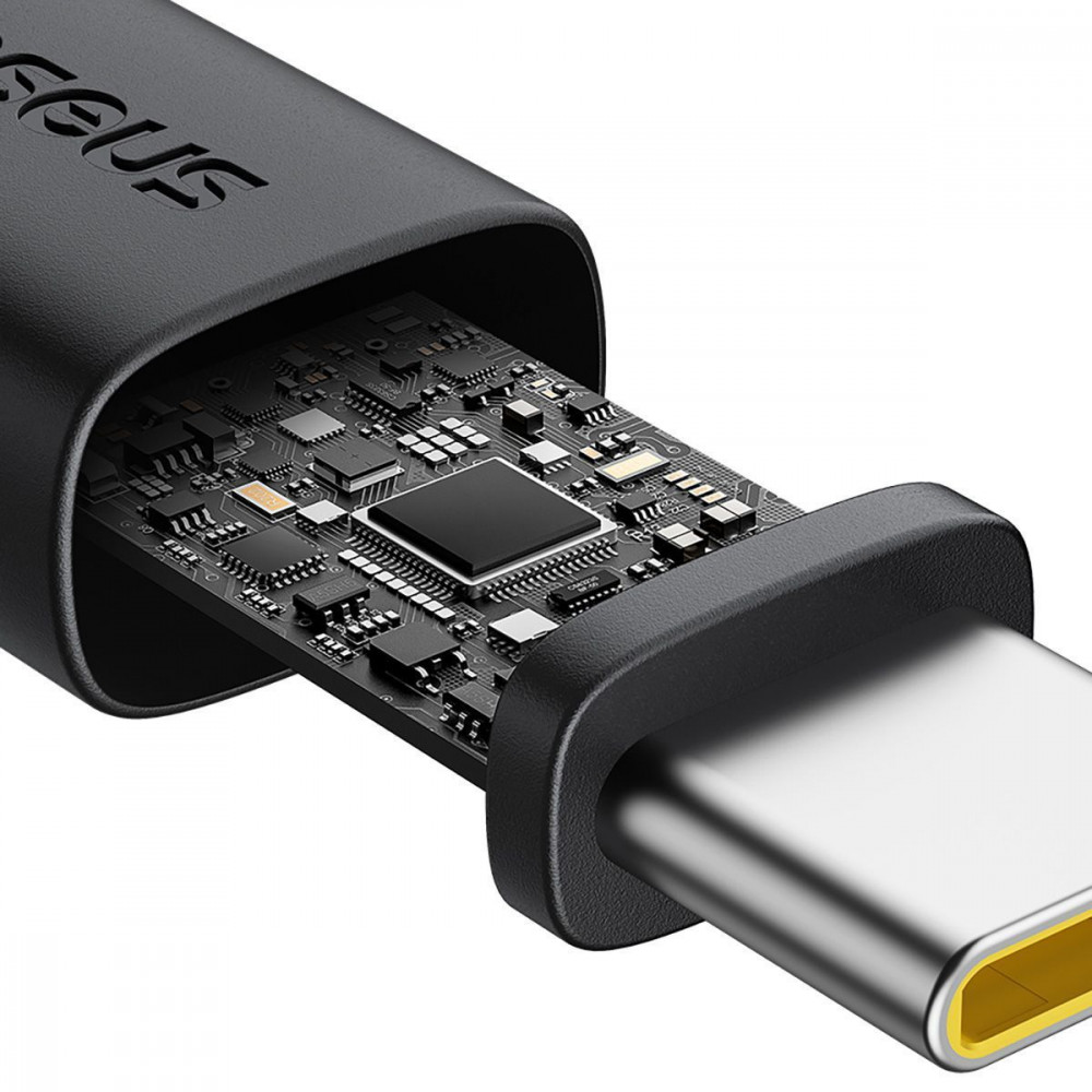 Кабель Baseus Dura Series Fast Charging Type-C 60W (2m) gold/black (P10377802U01-02) Золотий/чорний на малюнкі №6