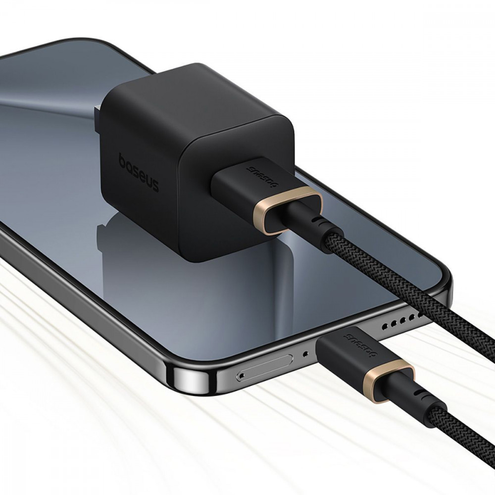 Кабель Baseus Dura Series Fast Charging Type-C 60W (2m) gold/black (P10377802U01-02) Золотий/чорний на малюнкі №7