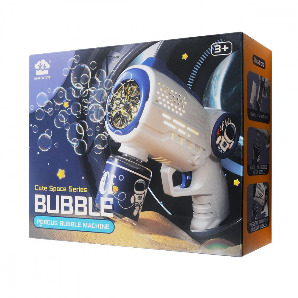 Пистолет с мыльными пузырями Bubble Gun R1