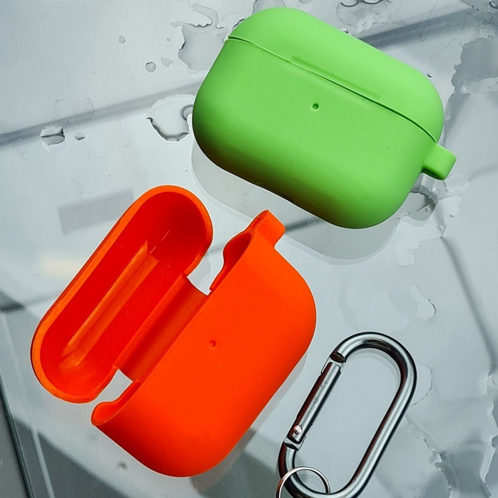 Чехол Silicone Case Slim with Carbine for AirPods Pro - фото 6