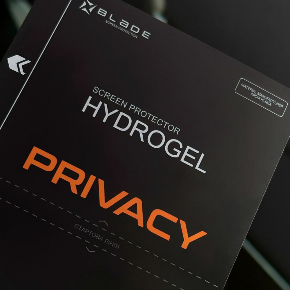 Захисна гідрогелева плівка BLADE Hydrogel Screen Protection PRIVACY — Придбати в Україні - фото 5