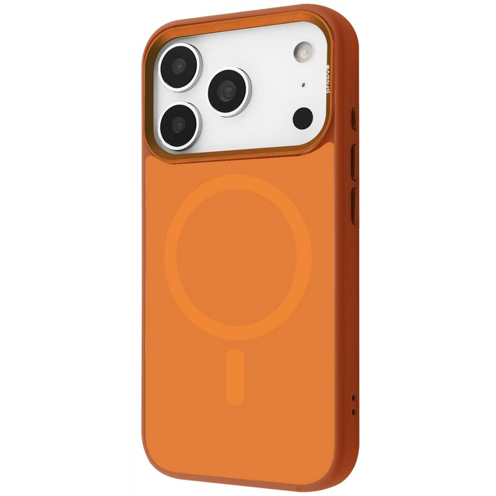 Чехол Proove Sapphire Case with Magnetic Ring iPhone 17 Pro cosmic orange (PCSAIP17P055) Космический оранжевый на картинке №1