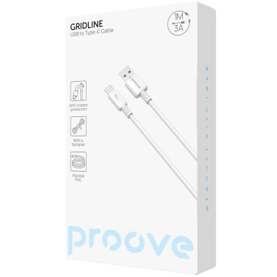 Купить Кабель Proove GridLine USB to Type-C 3A (1m) 63606 - Ncase