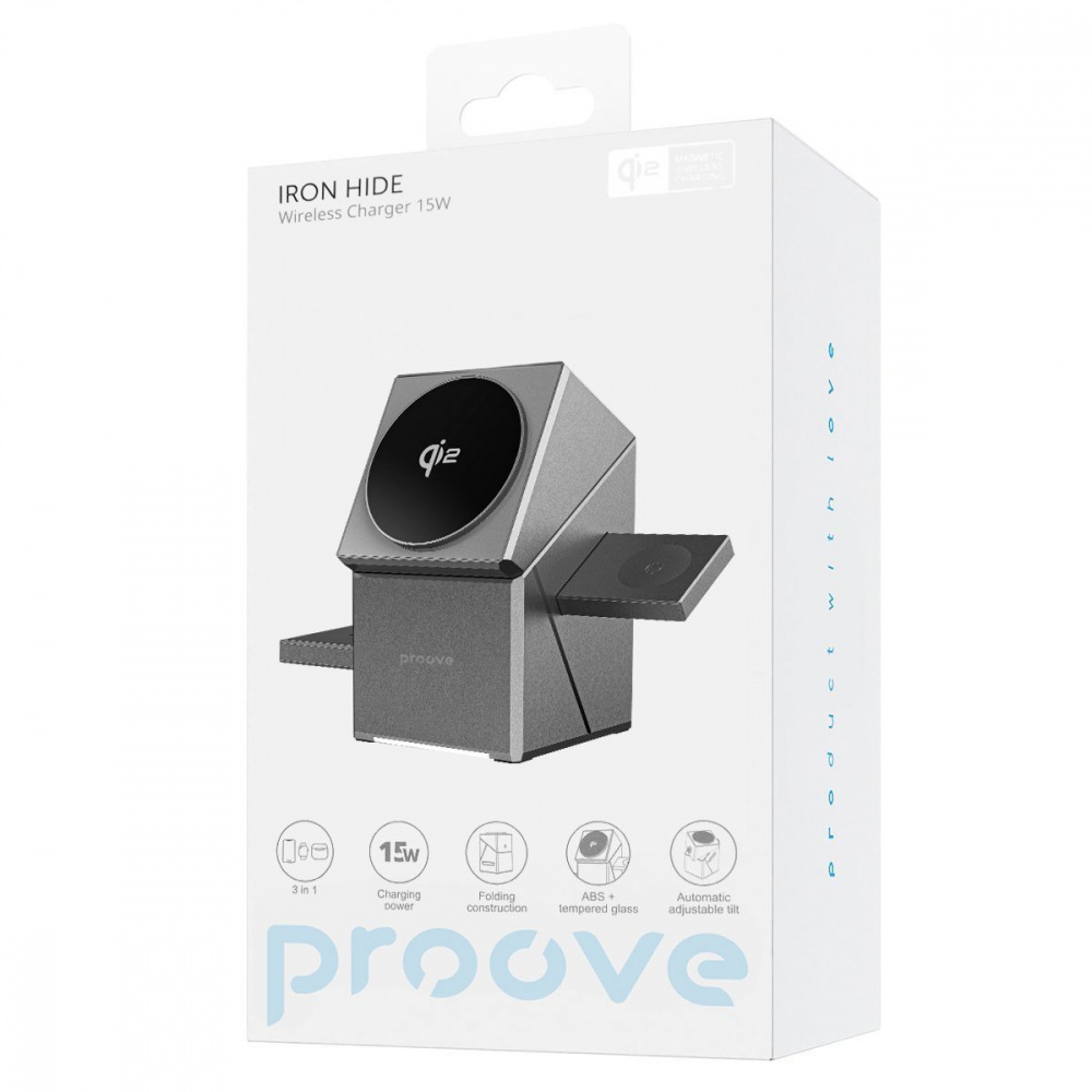 Беспроводное ЗУ Proove Iron Hide 3 in 1 Qi2 - фото 1