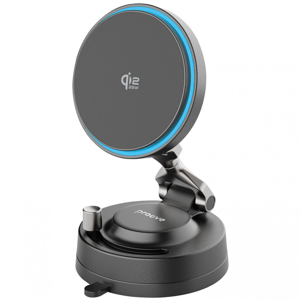 Автомобільний тримач з Бездротовим ЗП Proove JetLock Qi2.2 25W — Придбати в Україні