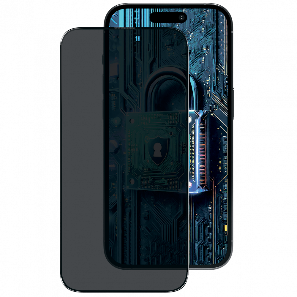 Защитное стекло Proove Privacy 360 iPhone 15 Pro Max black (PGP360I15PM1) Черный на картинке №1