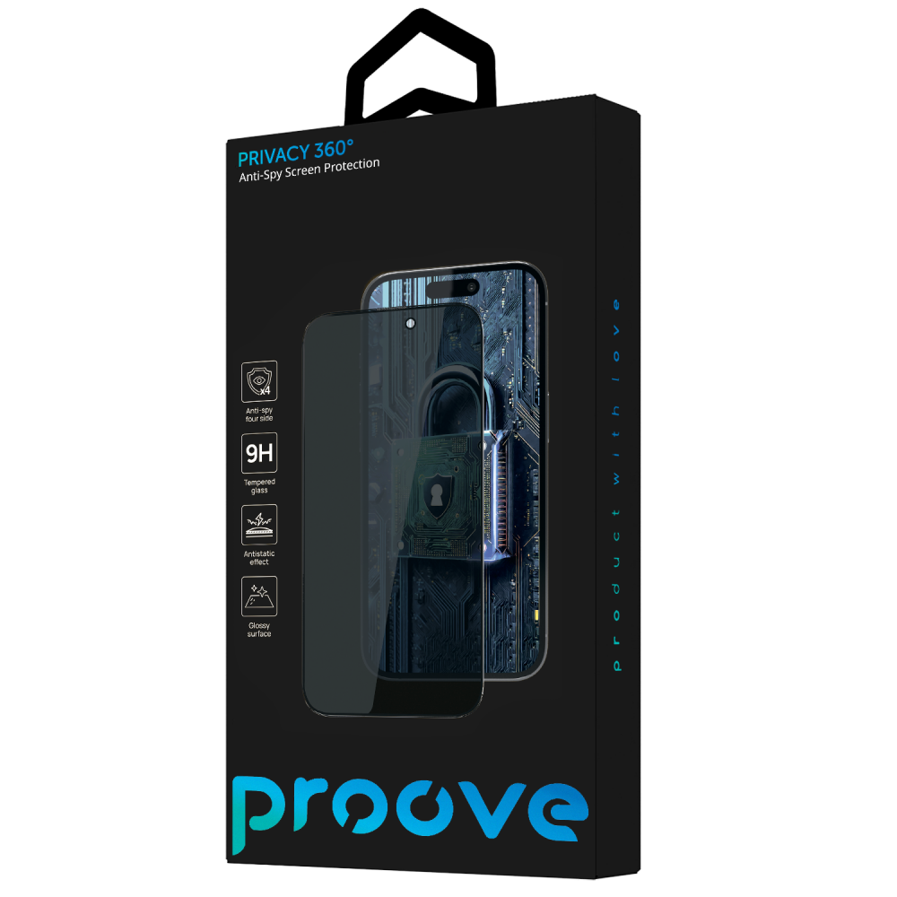 Защитное стекло Proove Privacy 360 iPhone 17 Pro - фото 1