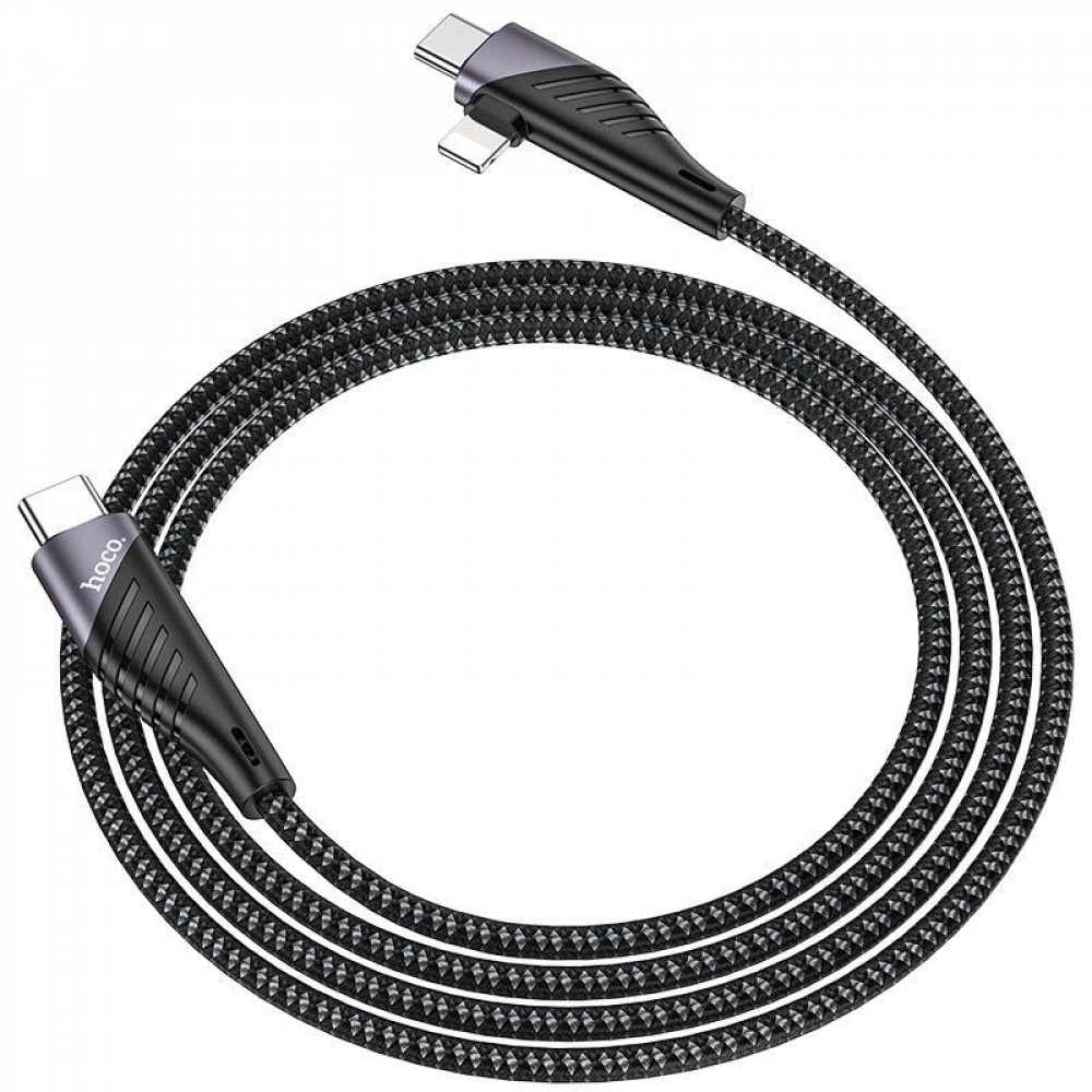 Кабель Hoco U95 2in1 Freeway 2in1 Type-C to Type-C + Lightning PD 60W (1.2m) — Придбати в Україні - фото 3