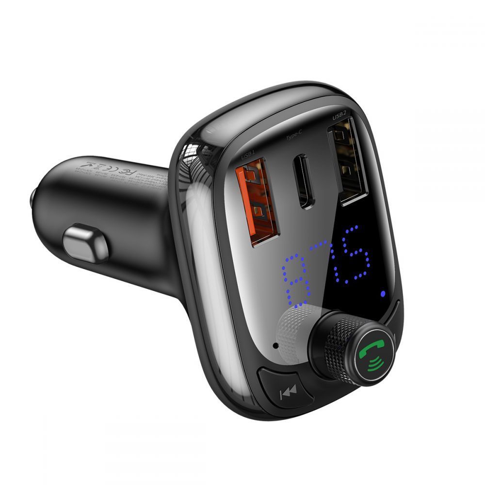 АЗП Baseus FM Launcher S-13 36W (PD+QC3.0) Type-C+2USB — Придбати в Україні - фото 8