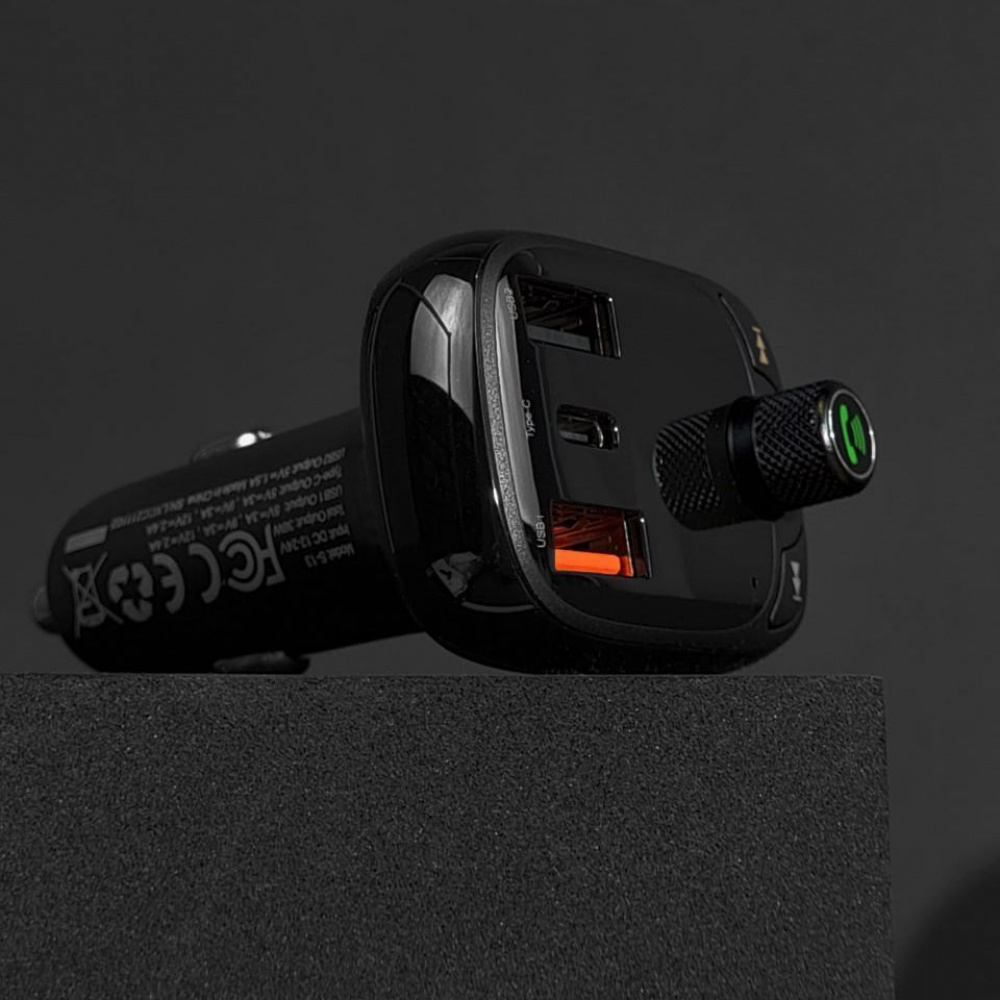 АЗП Baseus FM Launcher S-13 36W (PD+QC3.0) Type-C+2USB — Придбати в Україні - фото 3
