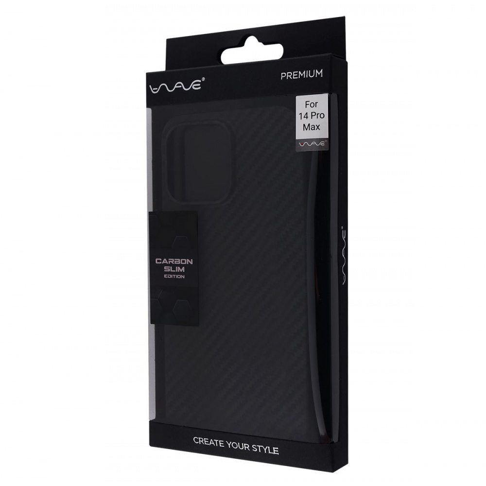 Чехол WAVE Premium Carbon Slim with Magnetic Ring iPhone 14 Pro Max - фото 1
