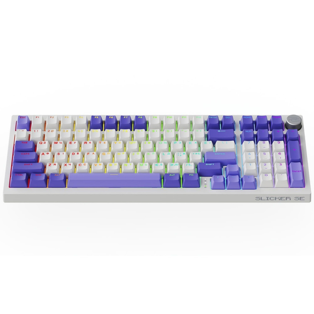 Бездротова клавіатура Proove Gaming Slicker Special Edition (Ukraine Layout) black/purple на малюнкі №13
