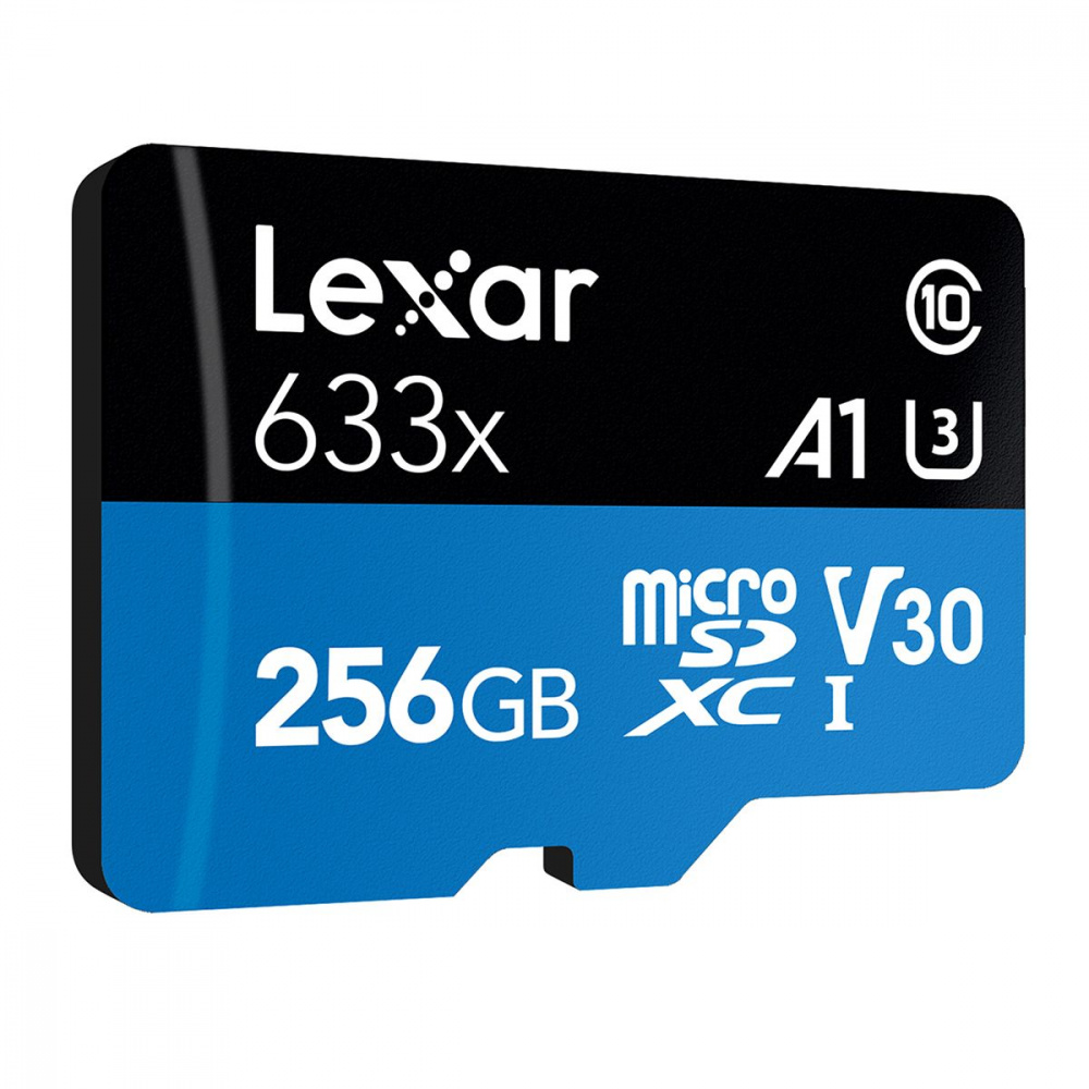 Накопичувач Micro SDXC Card LEXAR 633x (Class 10 UHS-I U3) 256GB — Придбати в Україні - фото 1