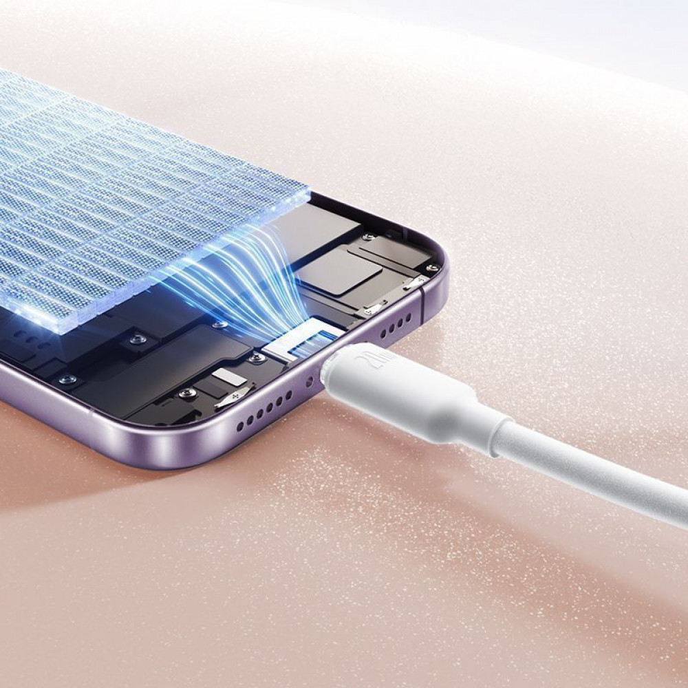 Кабель Baseus Foamed Silicone Fast Charging Lightning 2.4A (1m) — Придбати в Україні - фото 5