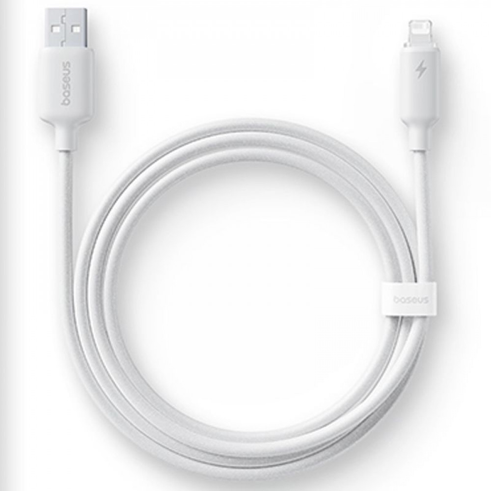 Кабель Baseus Foamed Silicone Fast Charging Lightning 2.4A (1m) — Придбати в Україні - фото 6