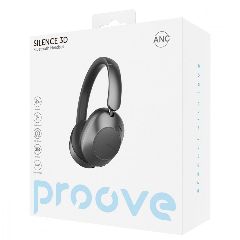 Бездротові навушники Proove Silence 3D with ANC beige (HPSL00020007) Бежевий на малюнкі №2
