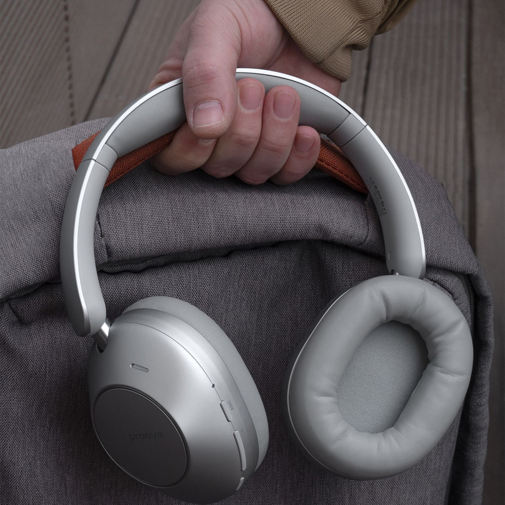 Бездротові навушники Proove Silence 3D with ANC beige (HPSL00020007) Бежевий на малюнкі №5