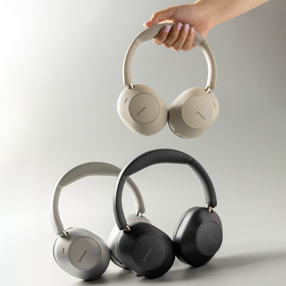 Бездротові навушники Proove Silence 3D with ANC beige (HPSL00020007) Бежевий на малюнкі №9