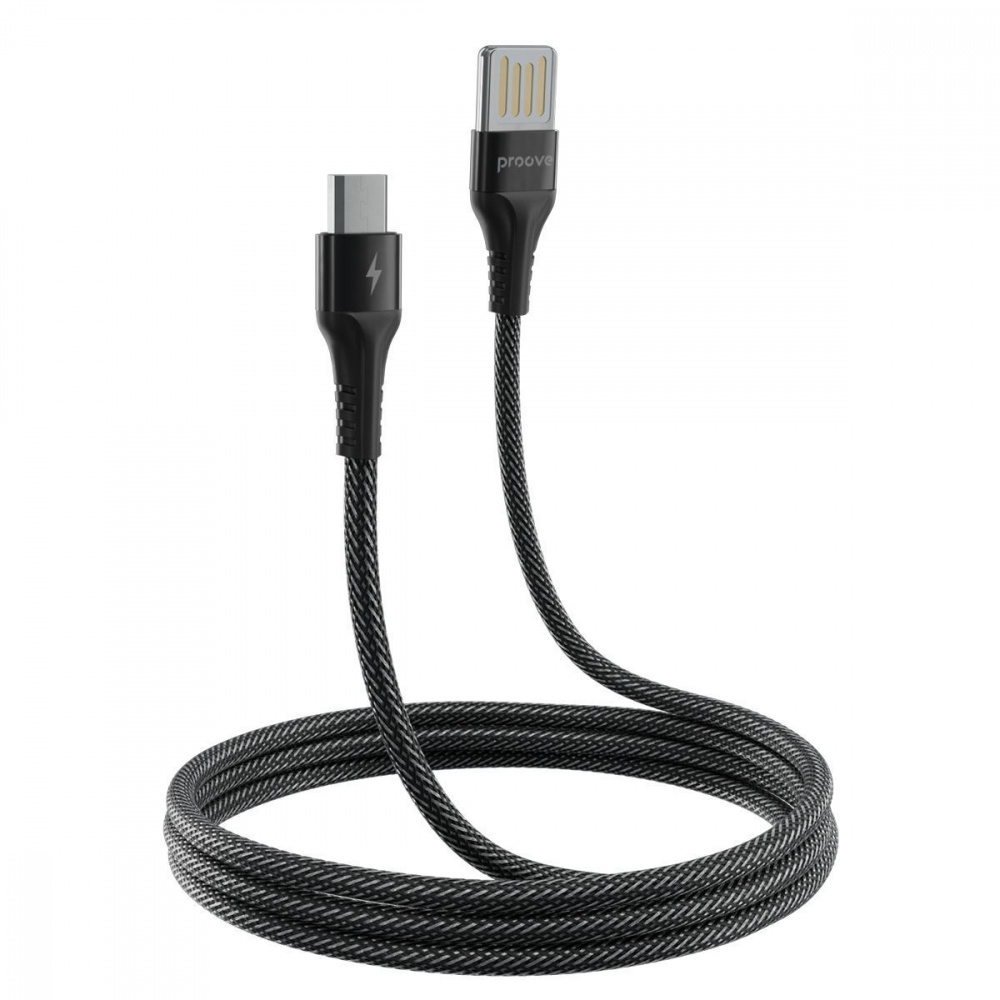 Кабель Proove Double Way Weft Micro USB 2.4A (1m) — Придбати в Україні - фото 1