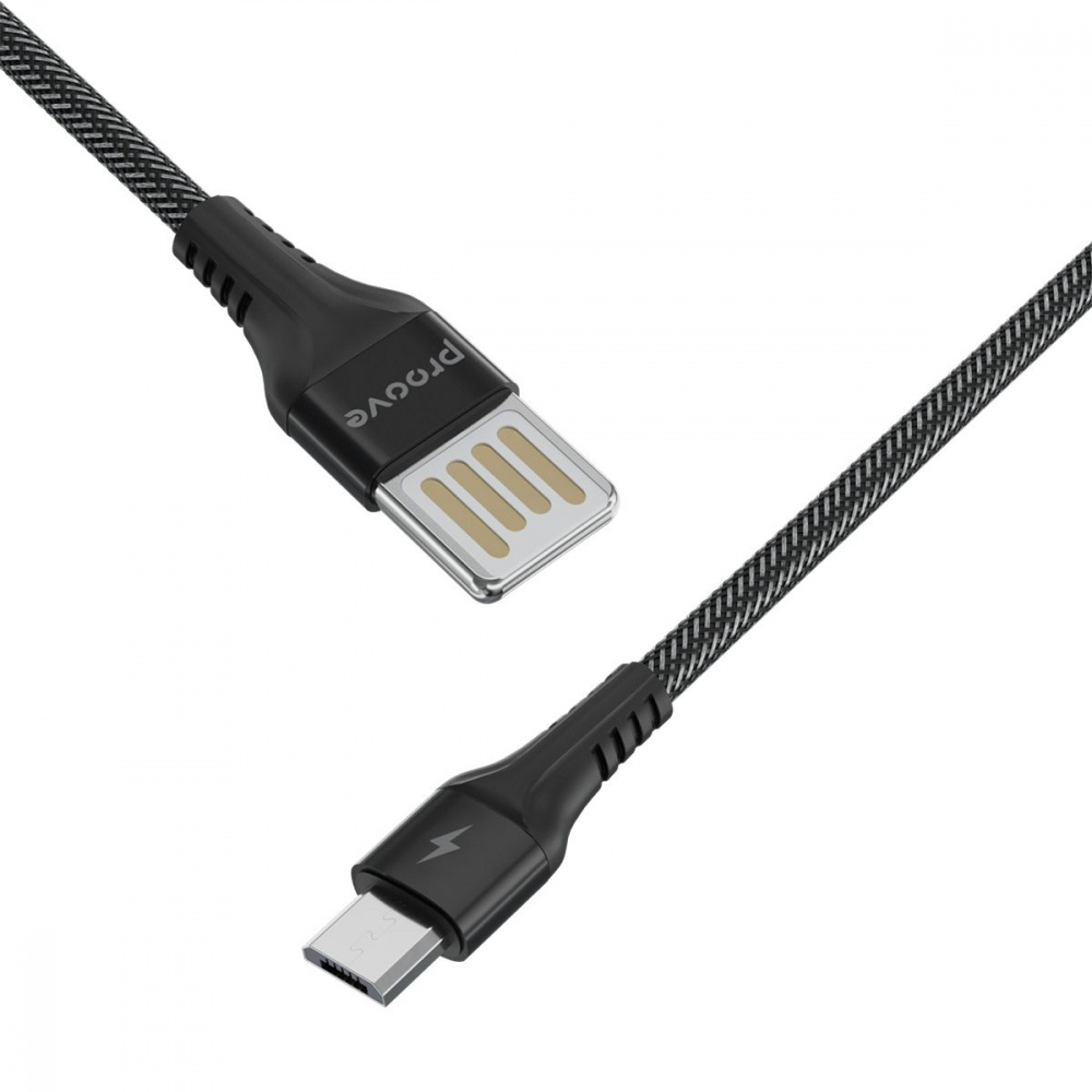 Кабель Proove Double Way Weft Micro USB 2.4A (1m) — Придбати в Україні - фото 3