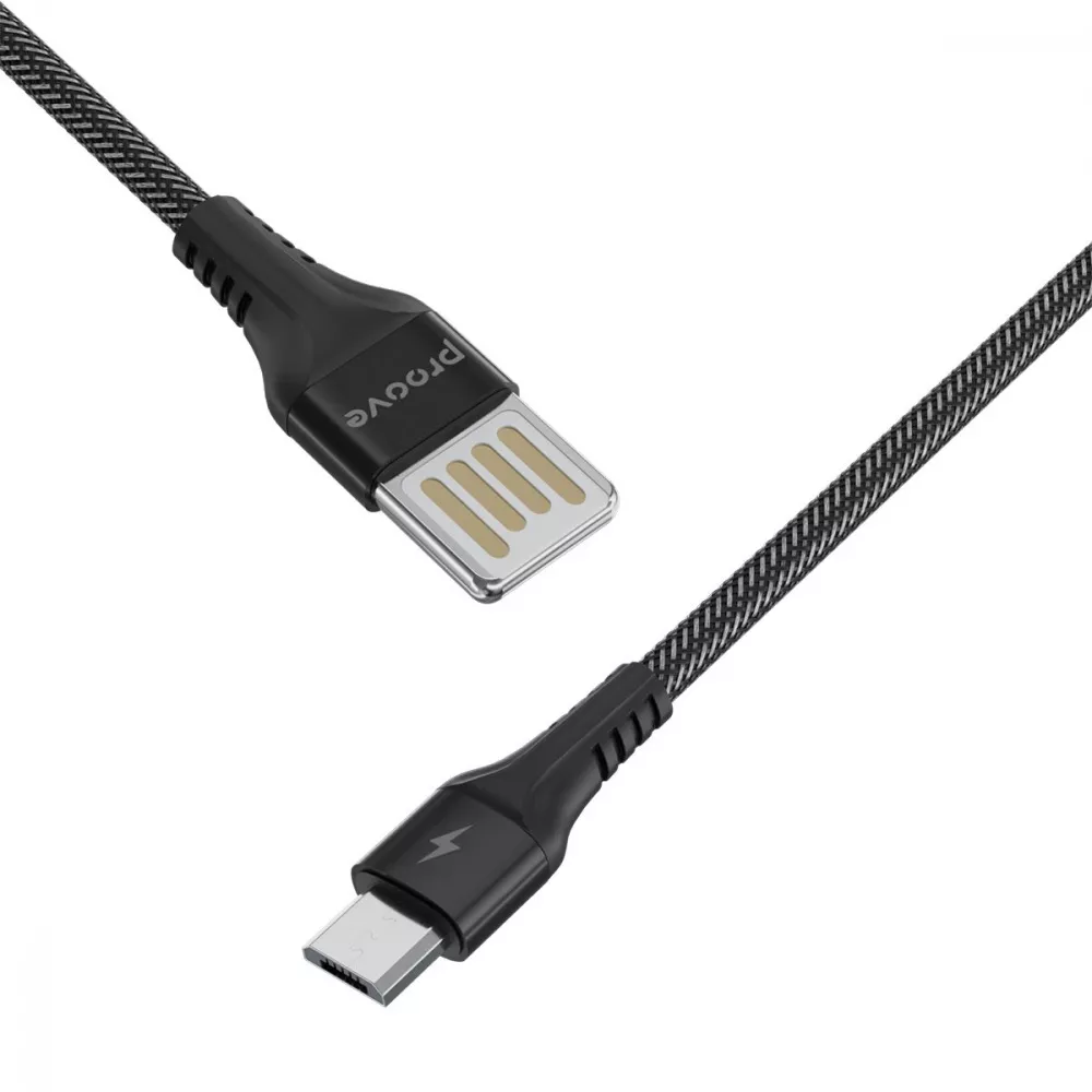 Кабель Proove Double Way Weft USB to  Micro USB 2.4A (1m) — Придбати в Україні - фото 6