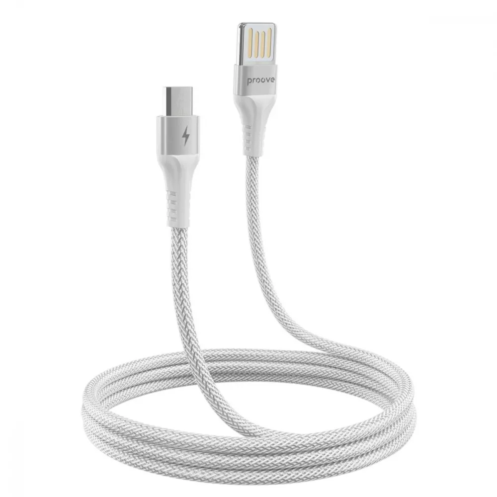 Кабель Proove Double Way Weft USB to  Micro USB 2.4A (1m) — Придбати в Україні - фото 2
