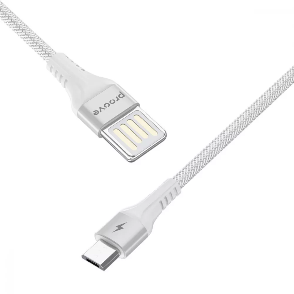 Кабель Proove Double Way Weft USB to  Micro USB 2.4A (1m) — Придбати в Україні - фото 3