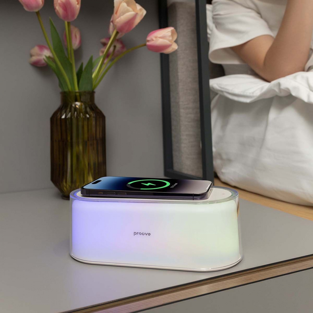 Нічник з Бездротовою Зарядкою Proove Glow 1200mAh — Придбати в Україні - фото 13