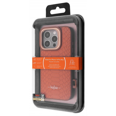 Чохол Kajsa Snake Pattern with Magnetic Ring iPhone 16 Pro Max — Придбати в Україні