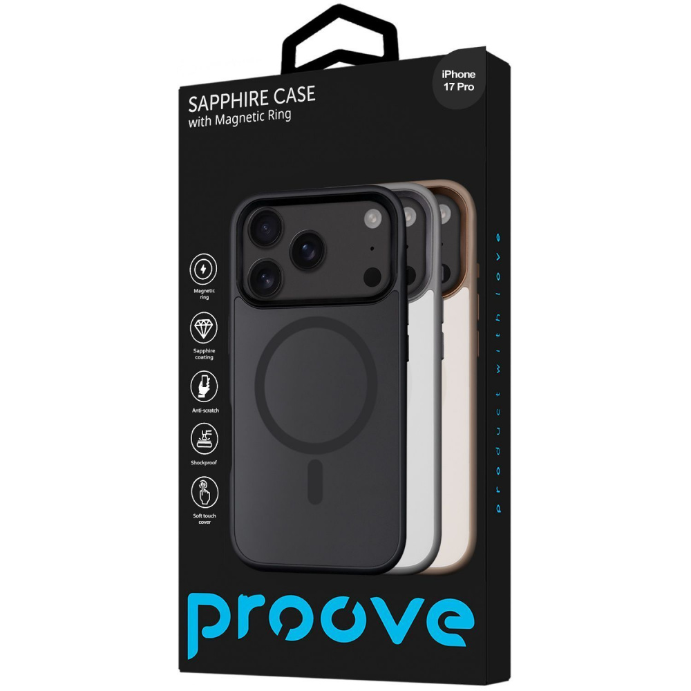 Чехол Proove Sapphire Case with Magnetic Ring iPhone 17 Pro - фото 1