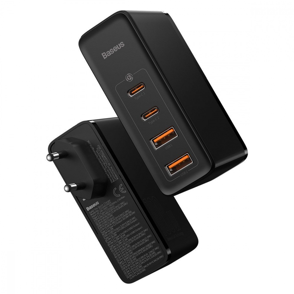 МЗП Baseus GaN2 Pro Quick Charger 100W (2Type-C + 2USB) — Придбати в Україні - фото 7