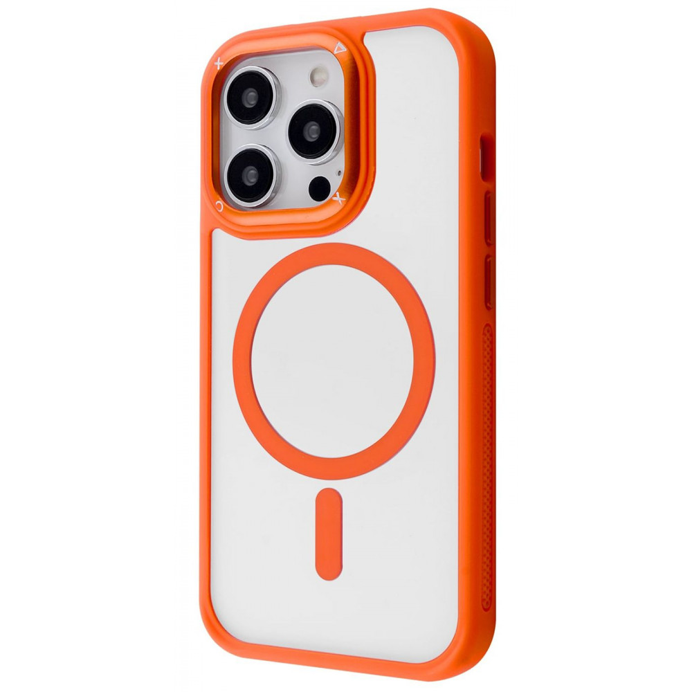 Чехол Proove Clear Essence Case with Magnetic Ring iPhone 16 Pro orange на картинке №1