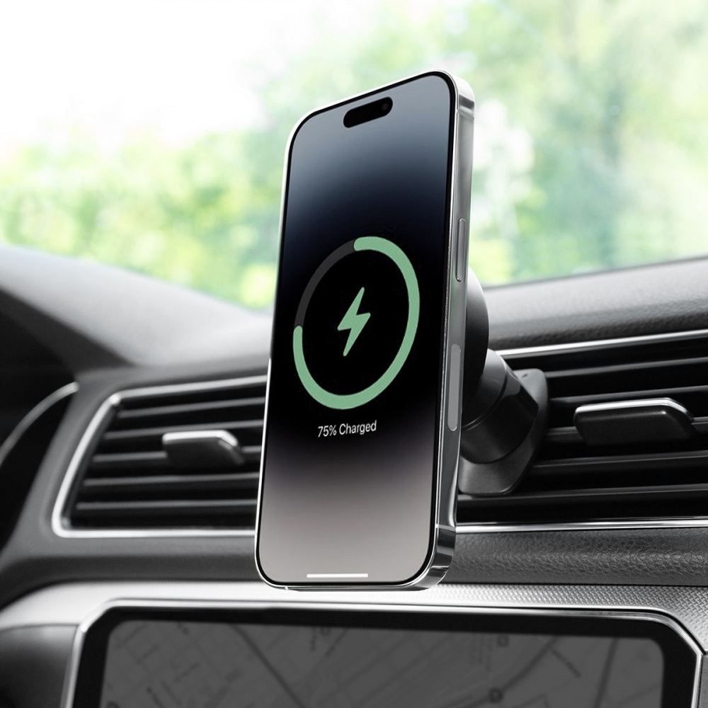 Автодержатель с Беспроводной Зарядкой Proove Light Circle 15W - фото 3