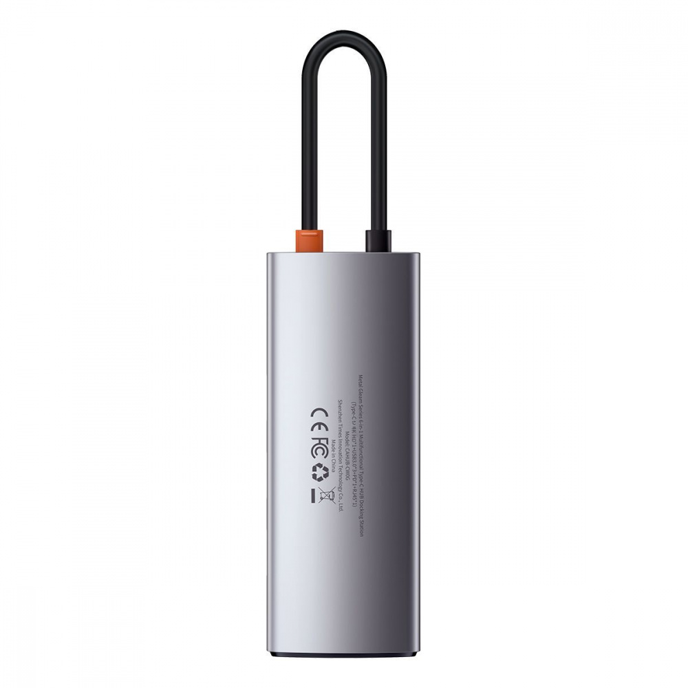 USB-Hub Baseus Metal Gleam Series 5-in-1 (3xUSB3.0 + 4KHD + Type-C). - фото 5
