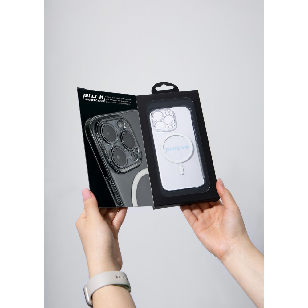 Чехол Proove Crystal Case with Magnetic Ring iPhone 15 - фото 9