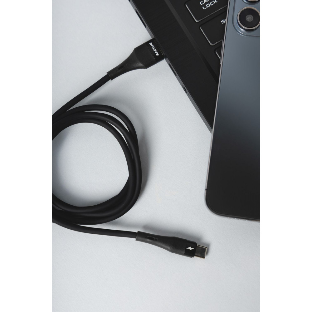 Кабель Proove Light Silicone Plus USB to Type-C 3A (1m) - фото 2