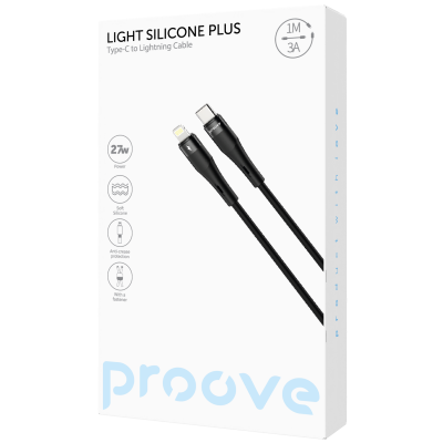 Купить Кабель Proove Light Silicone Plus Type-C to Lightning 27W (1m) 64361 - Ncase