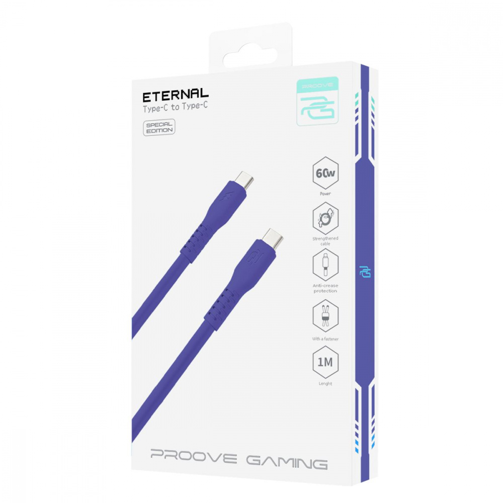 Кабель Proove Gaming Eternal Type-C to Type-C 60W (1m) — Придбати в Україні