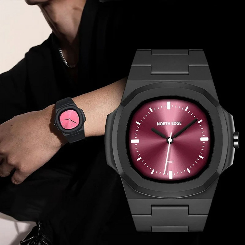 Механічний Годинник NORTH EDGE VOLT black/green на малюнкі №5