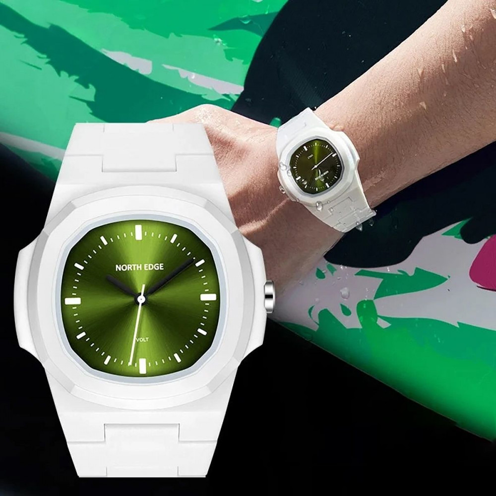 Механічний Годинник NORTH EDGE VOLT black/green на малюнкі №7