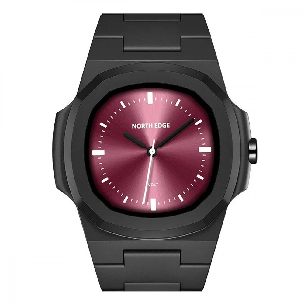 Механічний Годинник NORTH EDGE VOLT black/red на малюнкі №1