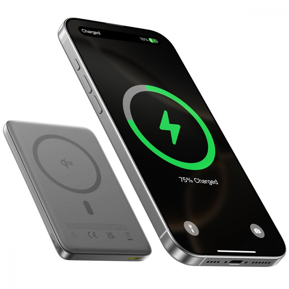 Портативна Батарея Baseus PicoGo Ultra-Slim Qi2 27W 10000mAh — Придбати в Україні - фото 4