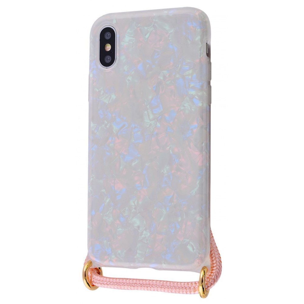 Чехол Confetti Jelly Case with Cord (TPU) iPhone X/Xs - фото 8